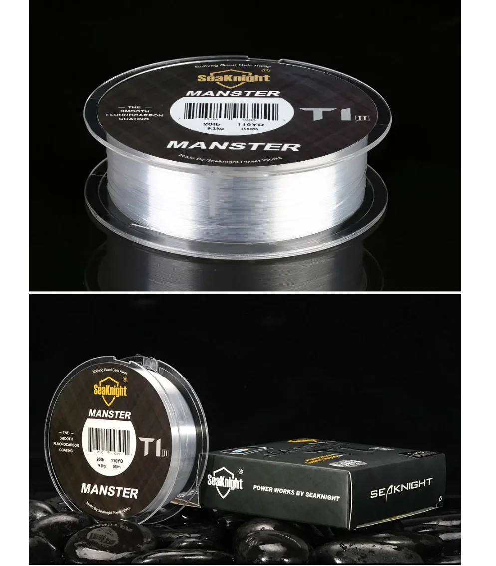 SeaKnight Manster T1-II líder de fluorocarbono para bass y mosca - imagen 4
