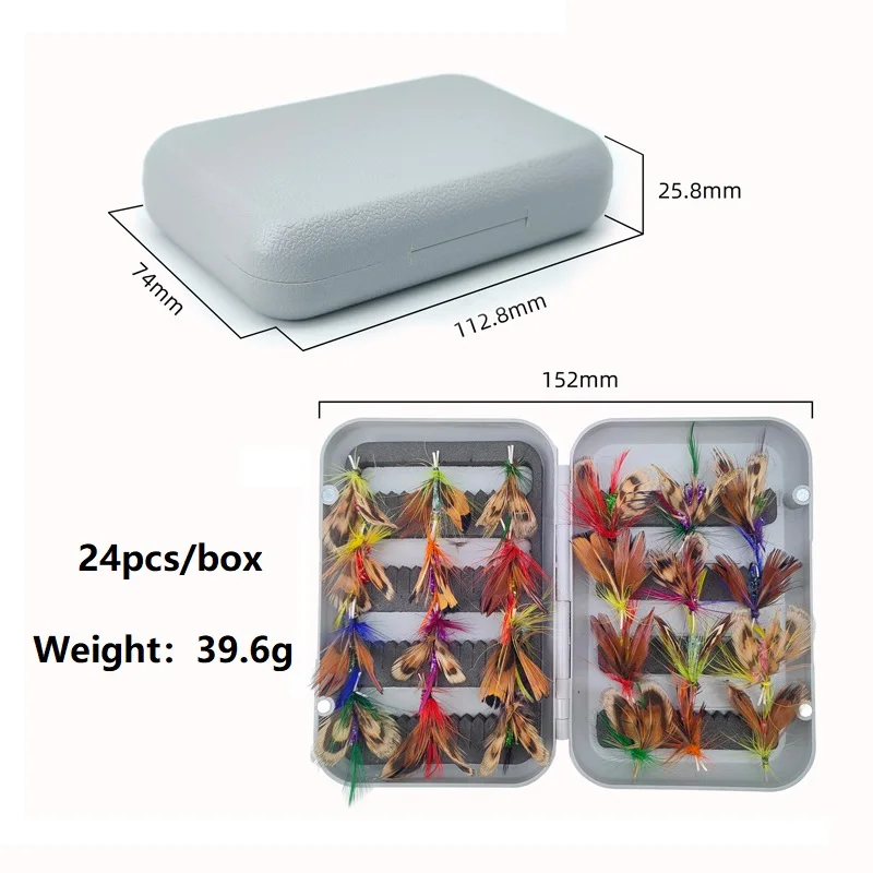 Kit de moscas secas y streamers para trucha, lubina y salmón - imagen 2