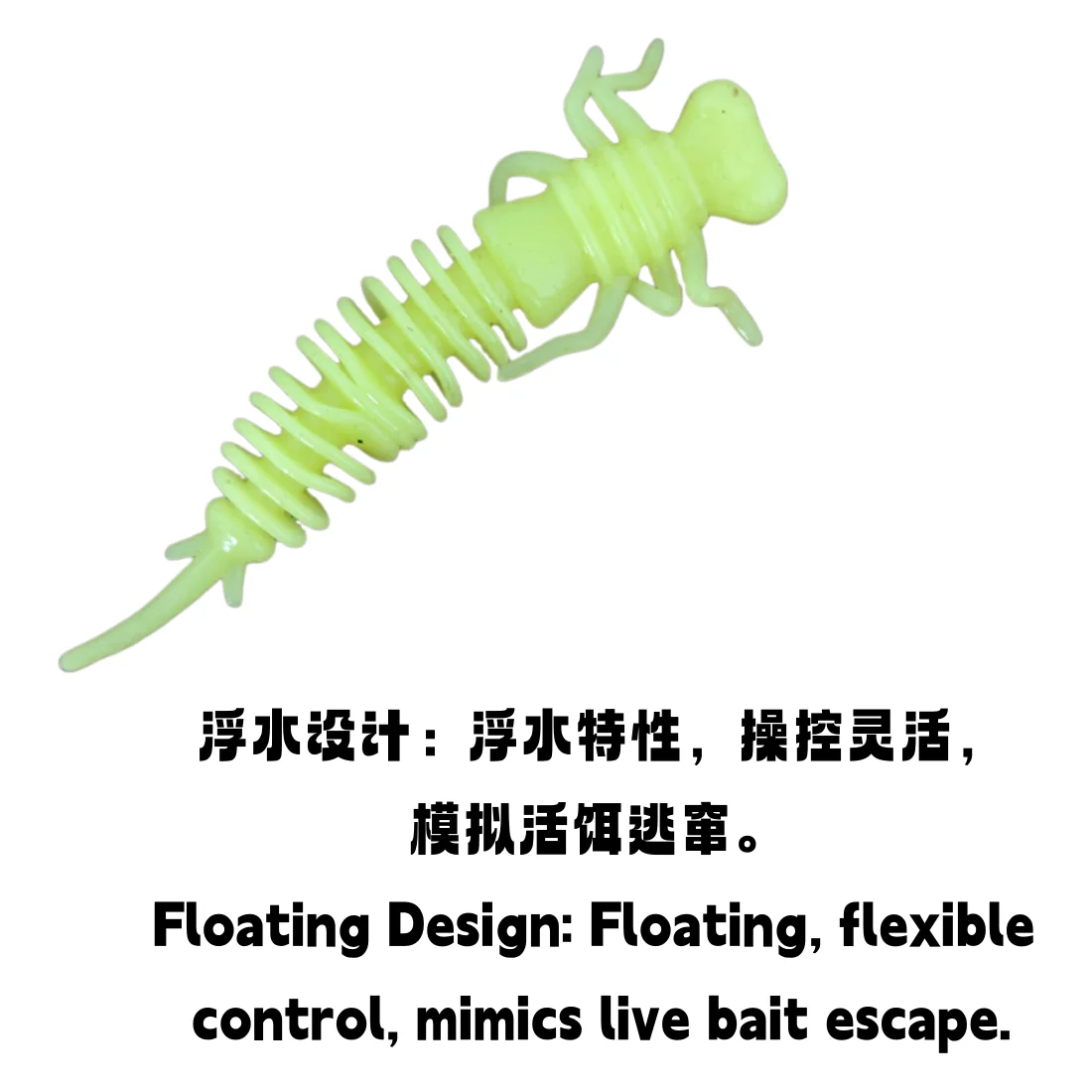 Swolfy señuelo blando TPE para ninfas, insectos y larvas - imagen 4
