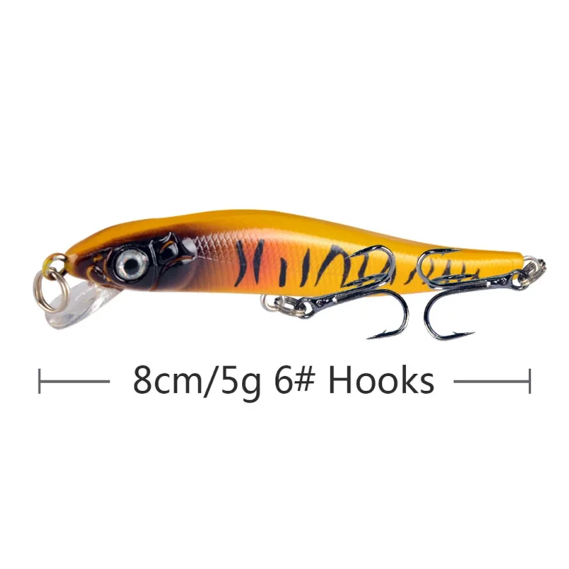 Señuelo Crankbait flotante ABS para lubina y lucio – pez pequeño - imagen 5