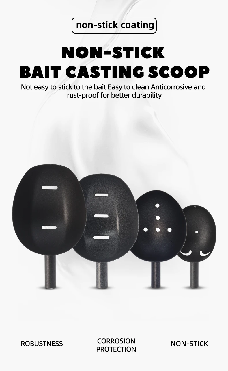 Cabeza de cuchara de titanio negra vista frontal