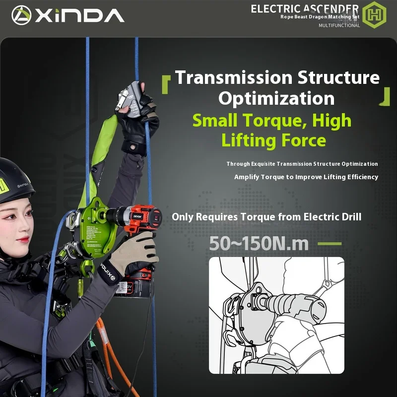 Elevador bidireccional XINDA – Máquina de escalada eléctrica portátil - imagen 2