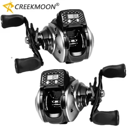 Carrete baitcasting con contador de línea digital LED 6,3:1