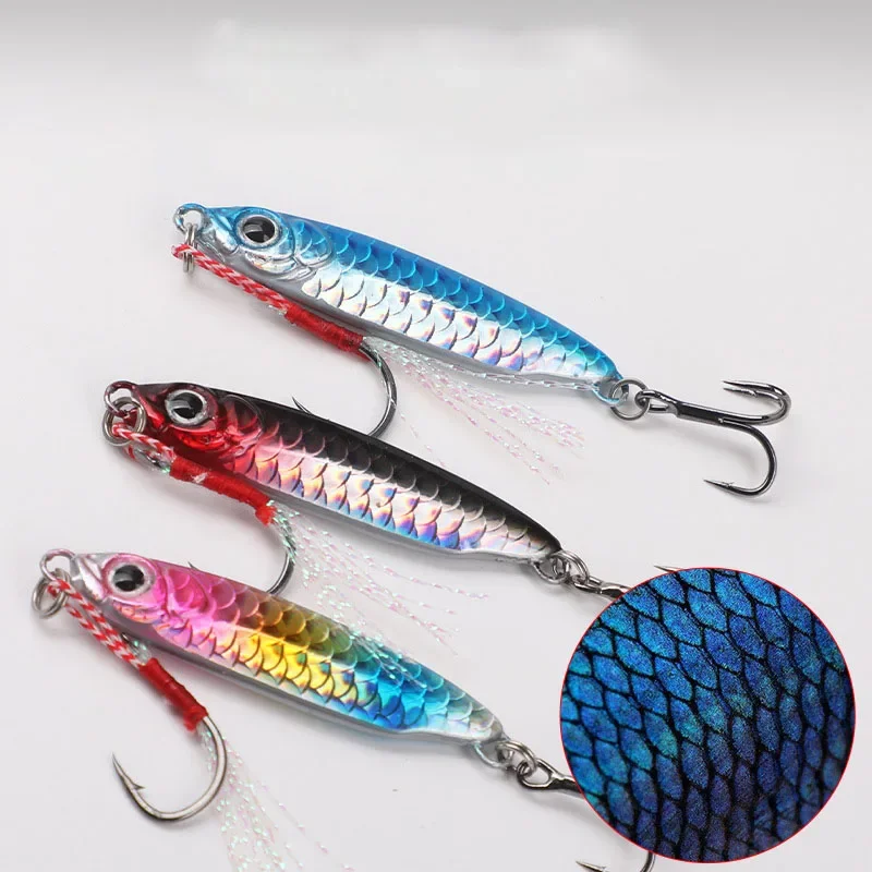 Señuelos OUTKIT Jig Heads 7-20g – Cucharas sinking vibrate Lubina Lucio - imagen 4
