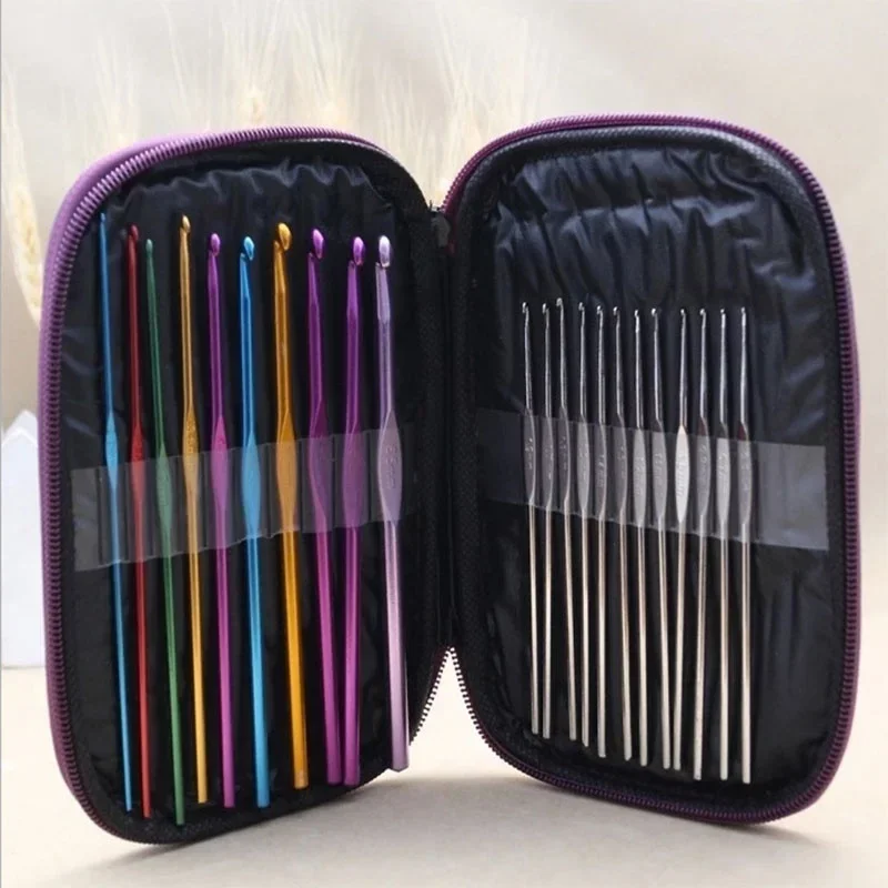 Agujas de aluminio listas para tejer