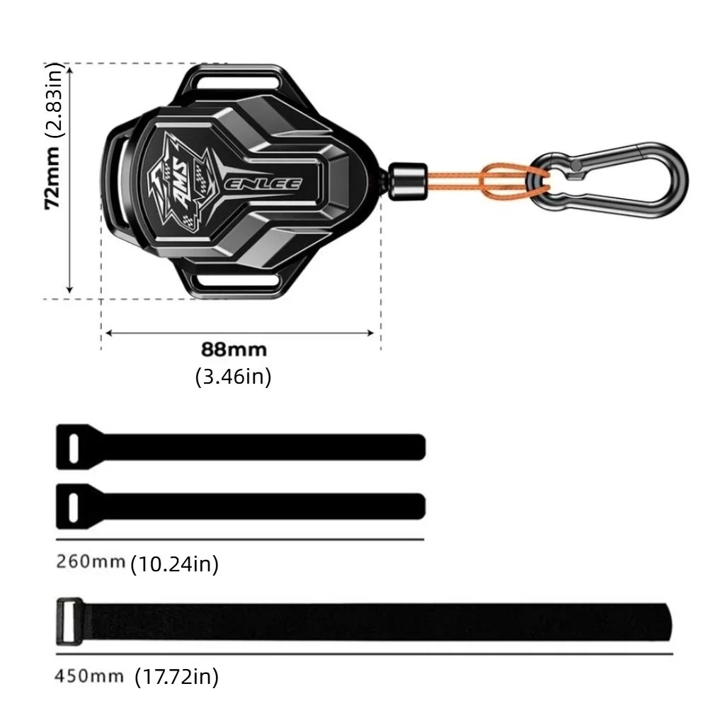 Cuerda Remolque Elástica Retráctil con Gancho de Seguridad para Pesca - imagen 5