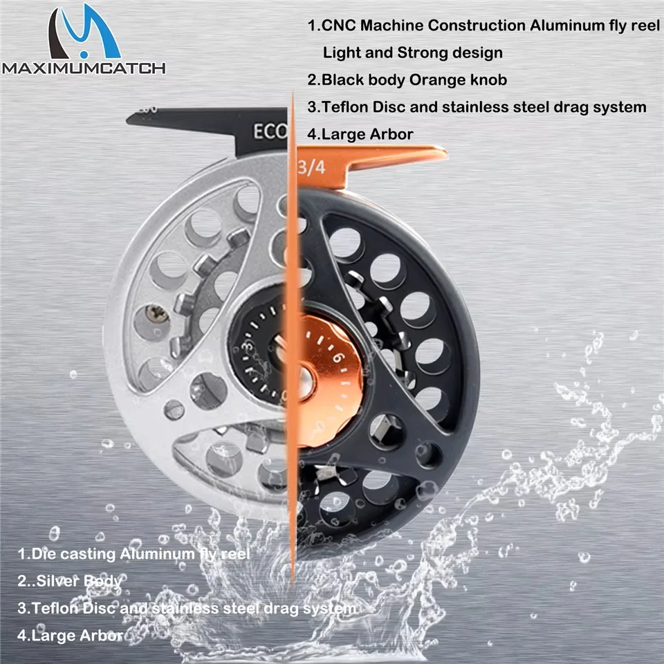 Carrete de mosca MAXIMUMCATCH ECO Árbomo grande aluminio ligero - imagen 2