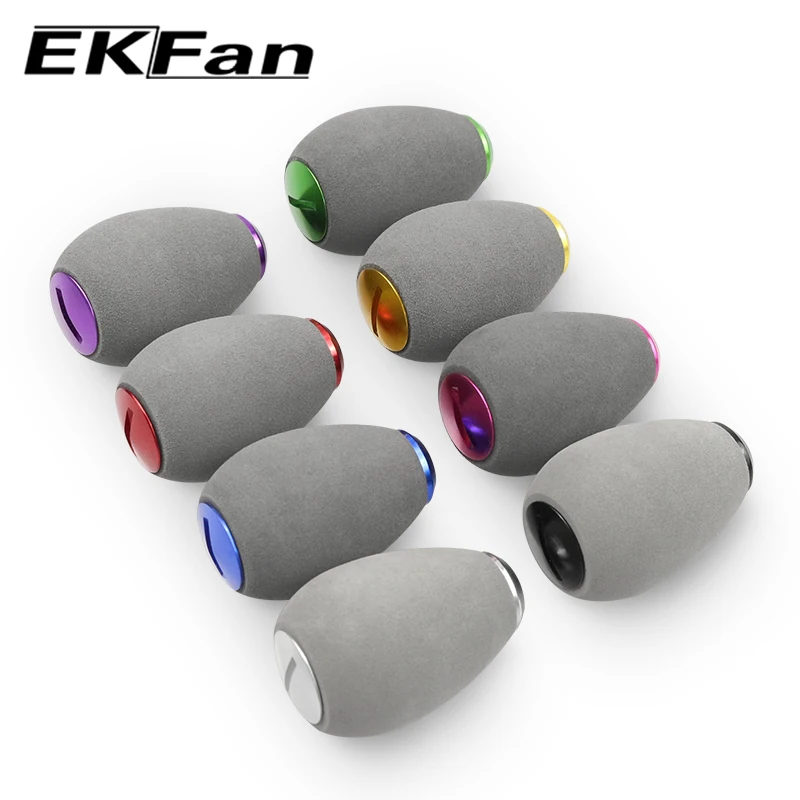 EKFan Knobs de Carrete – Grip EVA gris para pesca spinning