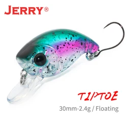 Jerry Tiptoe — Crankbait flotante micro para pesca ultraligera
