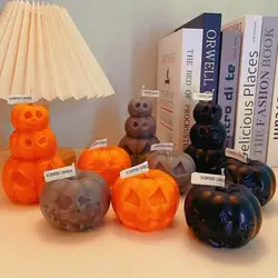 Molde de vela calabaza de Halloween de silicona para manualidades