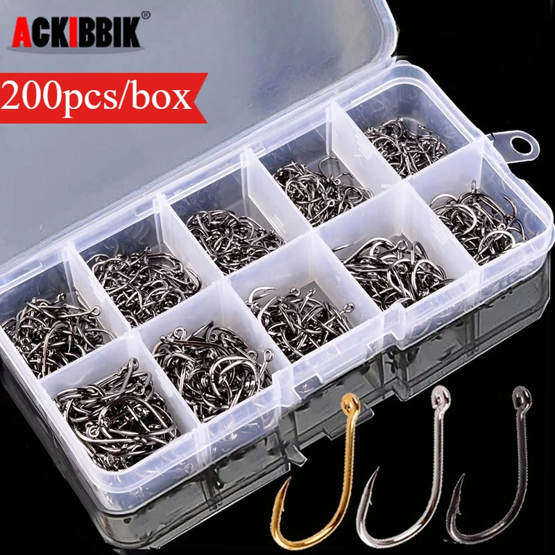 Anzuelos Ackibbik de acero con púas – para carpa y mar - imagen 2
