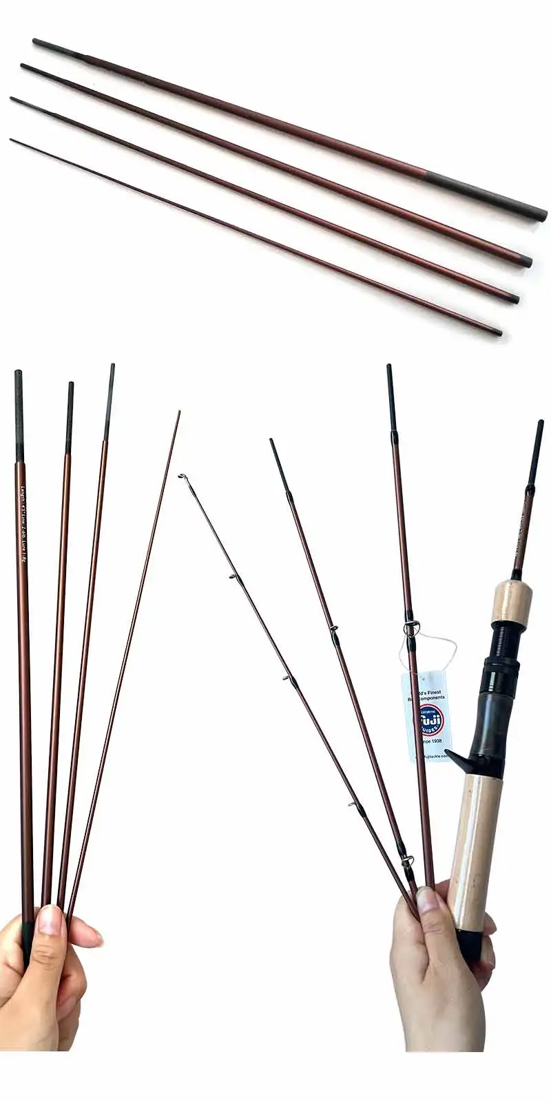 Trucha y pesca con caña ultraligera