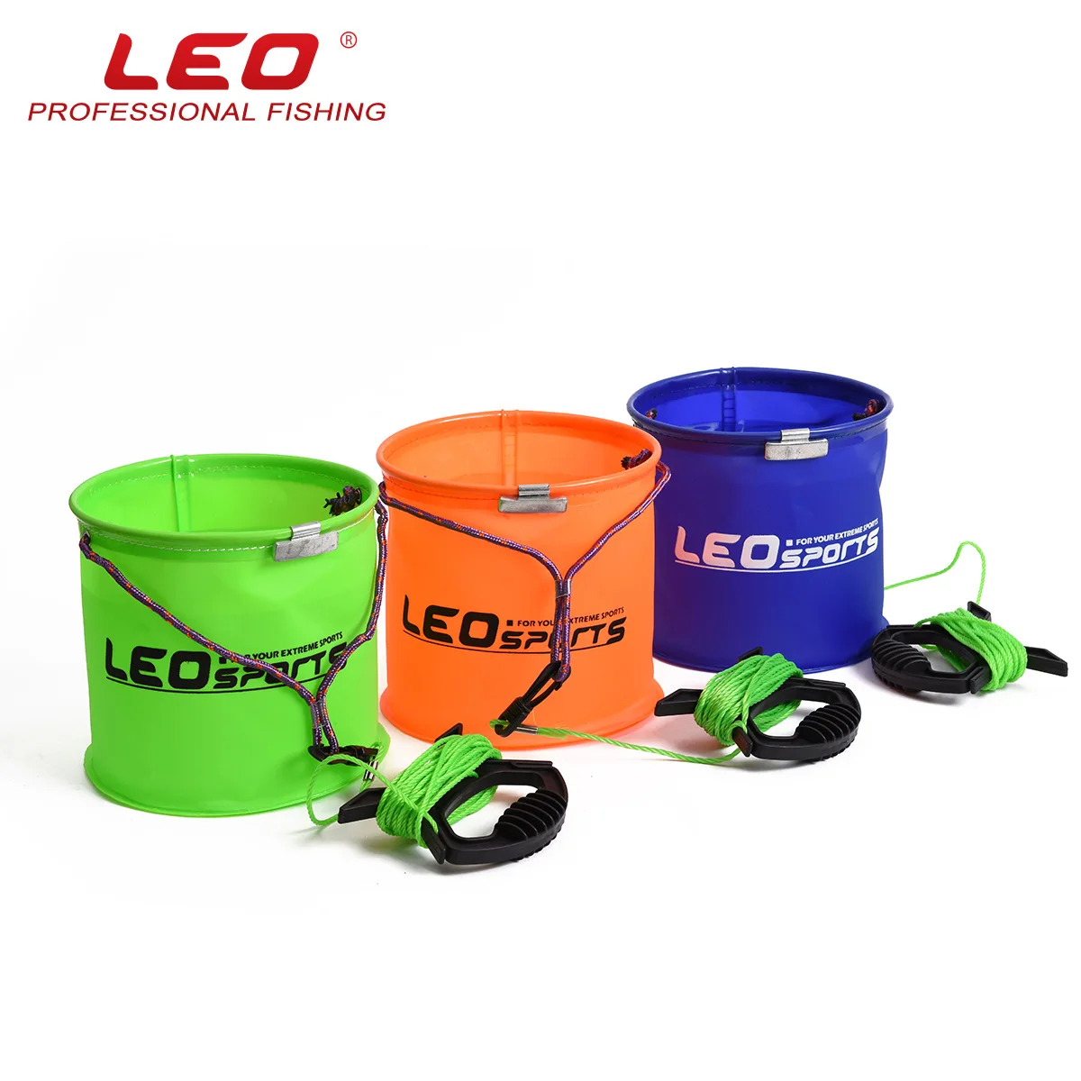 Cubo de pesca multicolor con ranuras – Resistente a presión y desgaste - imagen 2