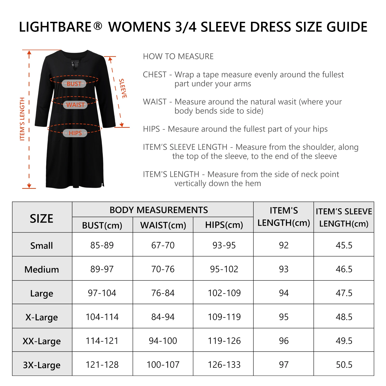 Vestido negro con protección solar UPF 50+