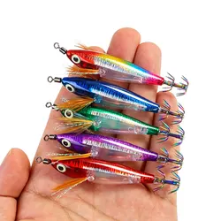Señuelo jigging horizontal luminoso para calamar y sepias en mar