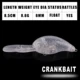 Señuelos Crankbait flotantes Dr.Holife – cuerpo blanco para bricolaje