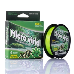 Hilo trenzado Soloking X8 PE 12-40lb – Agua dulce y salada