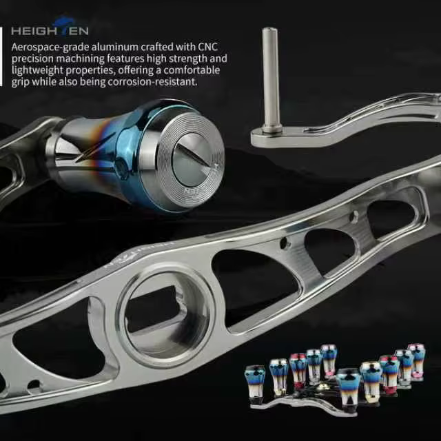 Manivela HEIGHTEN baitcasting de aluminio – Shimano/Daiwa - imagen 5