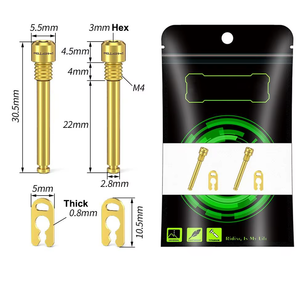 Tornillo M4 para Pastillas de Freno de Disco Hidráulico de Titanio - imagen 2