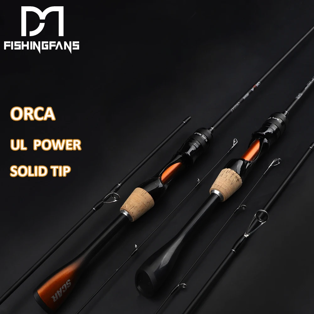 FISHINGFANS ORCA caña ultraligera de punta sólida acción rápida