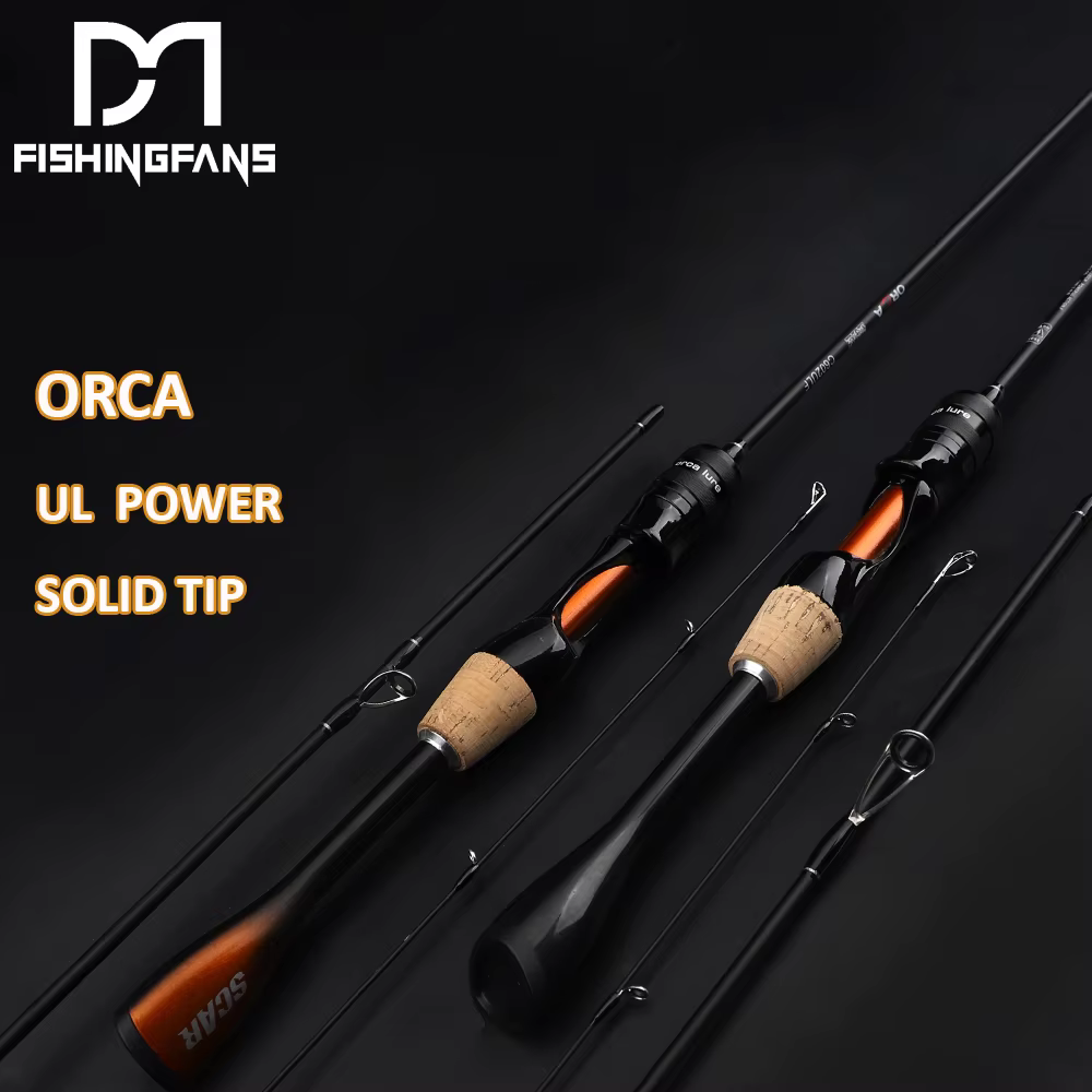 FISHINGFANS ORCA caña ultraligera de punta sólida acción rápida