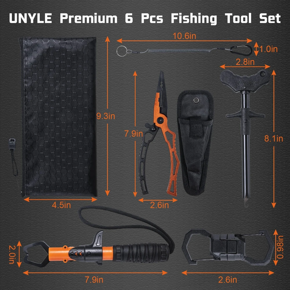 Kit de Pesca con Alicates Inox y Desanzuelador – Bolsa Impermeable - imagen 3