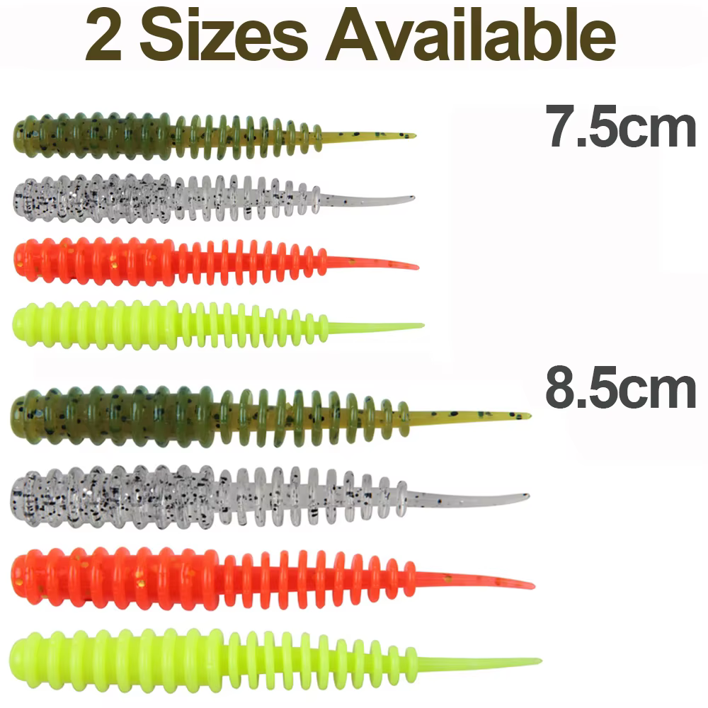 Senuelos vinilos colores mezclados para lubina trucha lucio - imagen 4