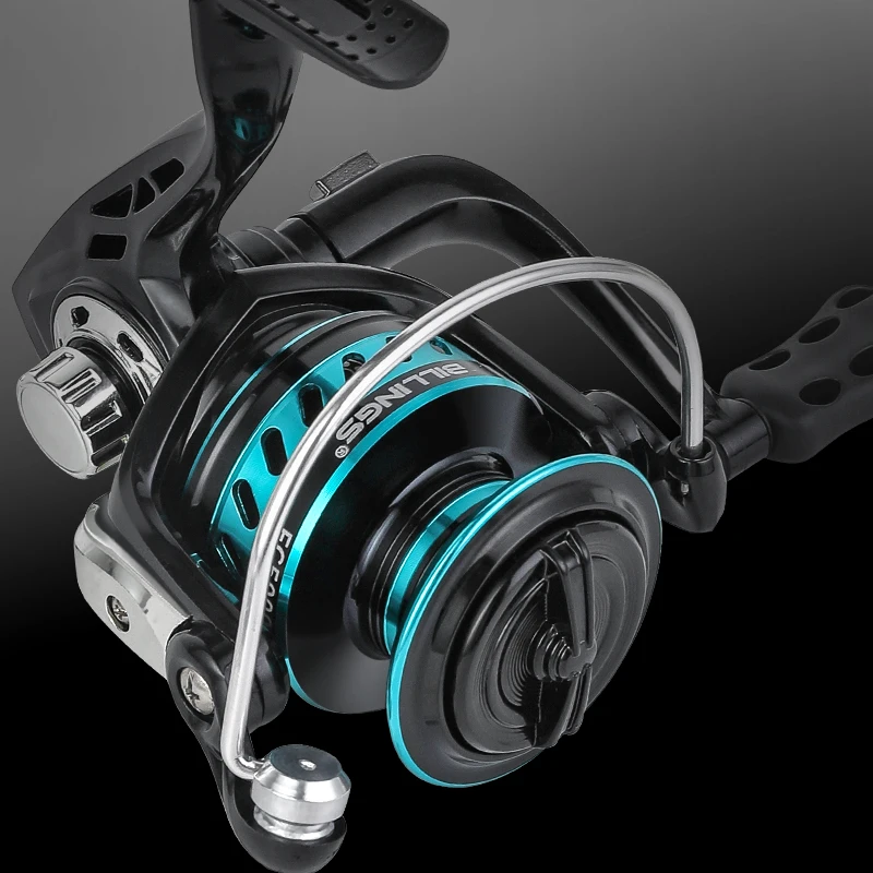 Carrete de pesca BILLINGS con manivela plegable agua dulce y salada - imagen 4