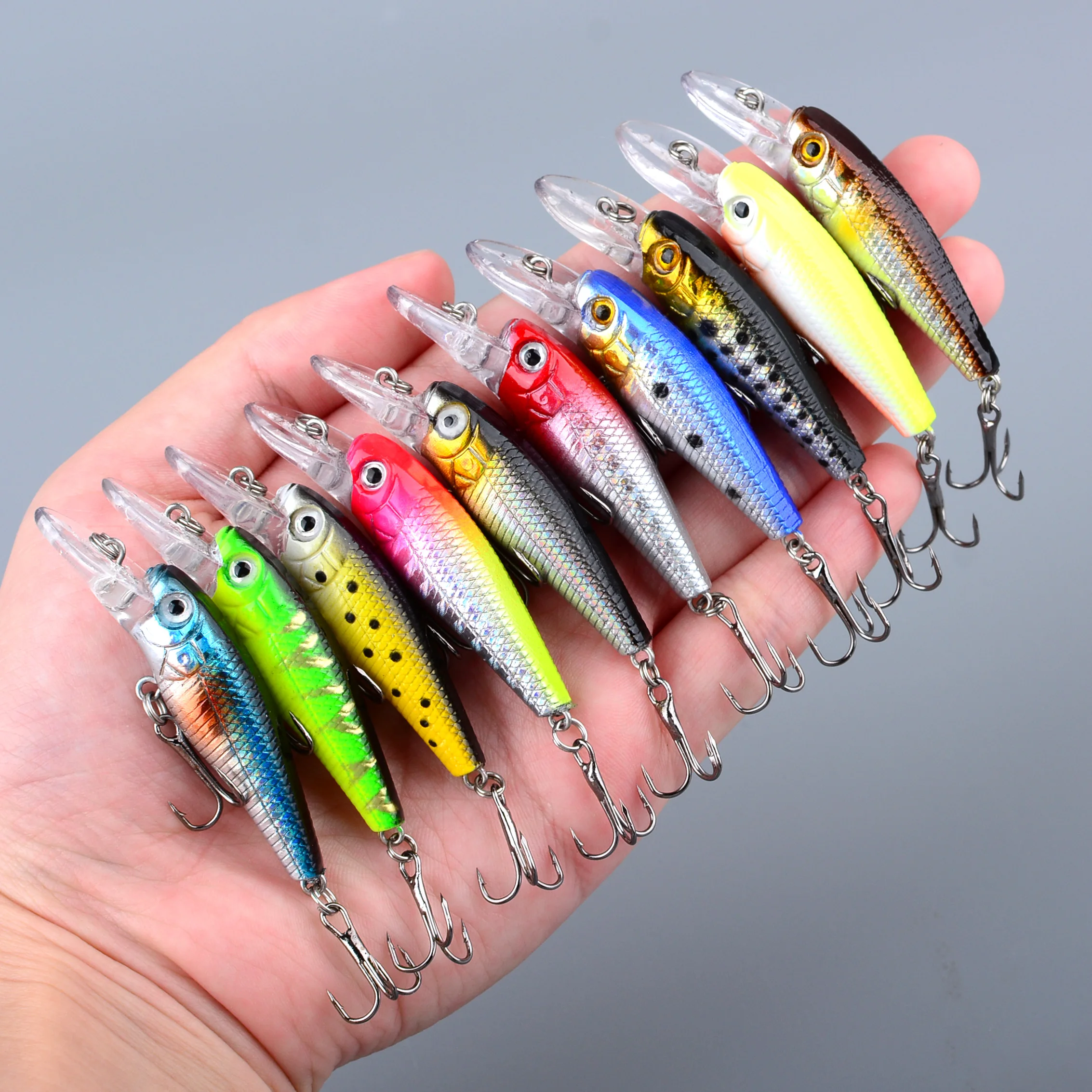Señuelo Wobbler Minnow flotante para lubina rayada y carpa - imagen 2