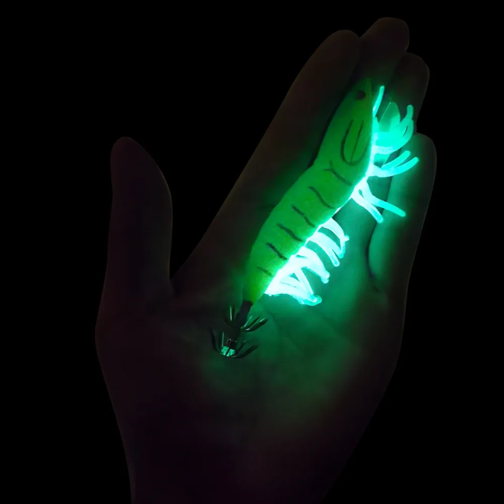 Señuelo de calamar luminiscente para agua salada con anzuelo y pulpo - imagen 3
