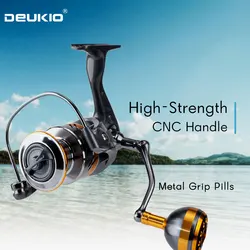 Carrete giratorio DEUKIO de metal – Para carpa y pesca en mar