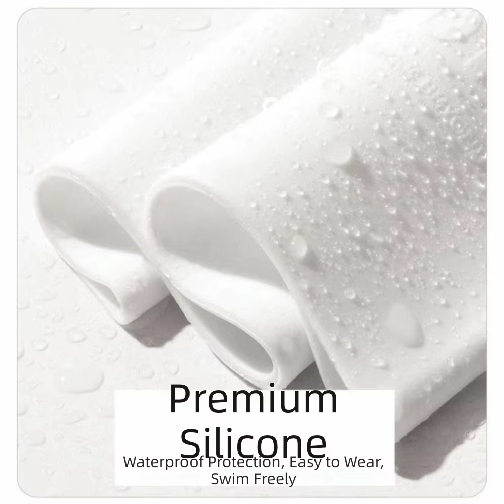 Gorro de Natación de Silicona Impermeable con Protección para Orejas - imagen 3