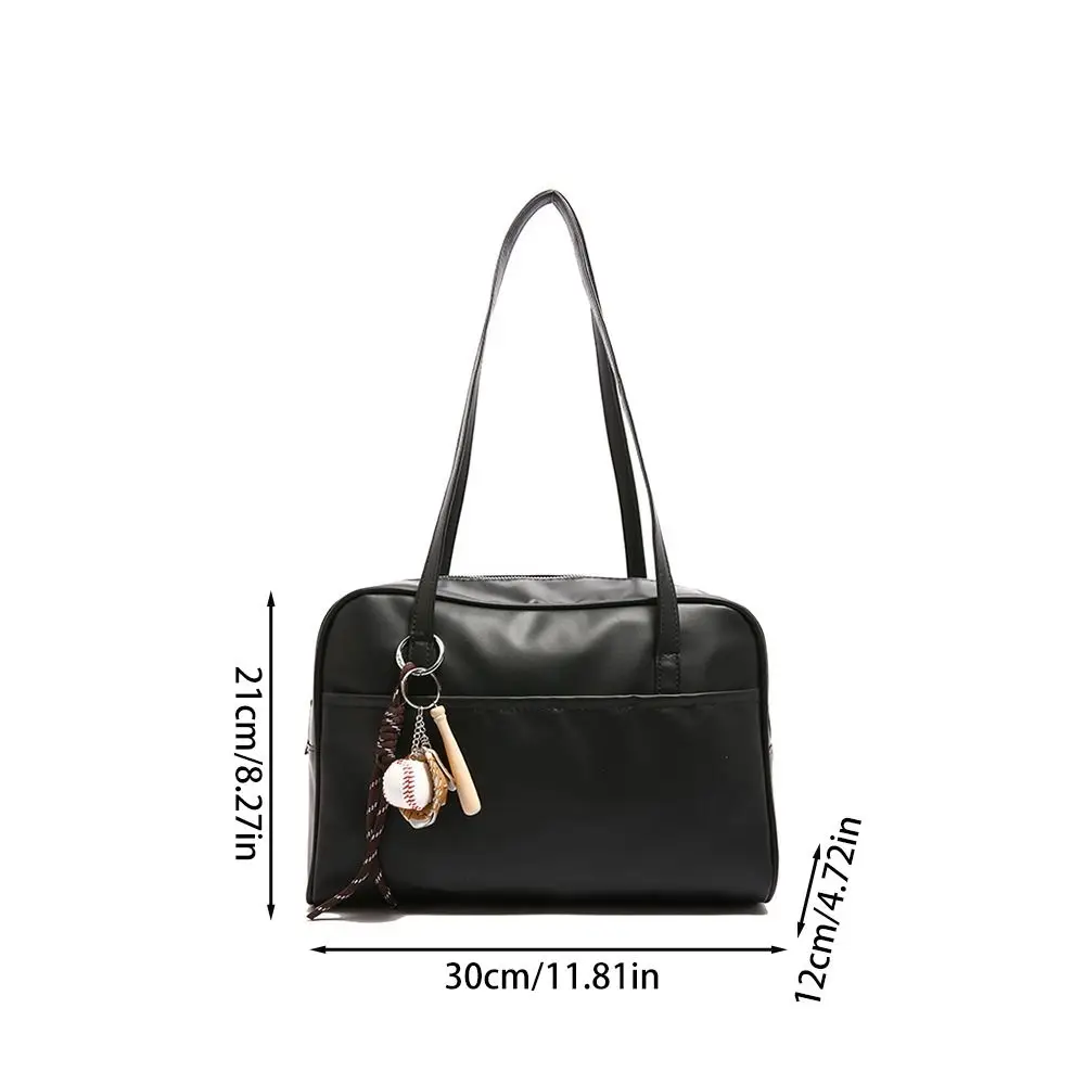 Bolso bandolera PU de cuero para mujer gran capacidad con colgante - imagen 3