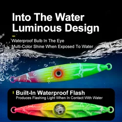 Senuelo jigbait J111 con luz LED integrada
