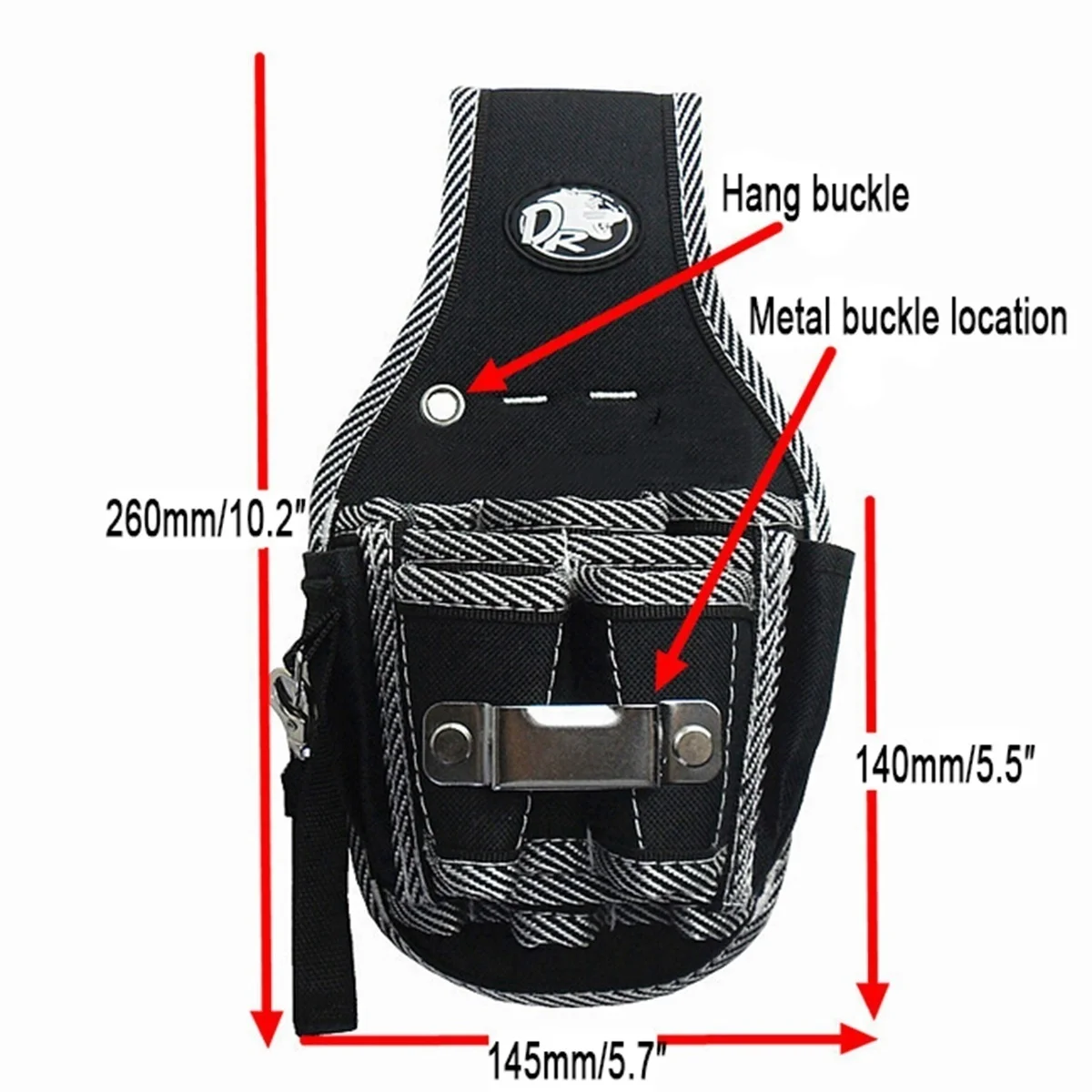 Bolsa de herramientas portátil multifuncional para destornilladores