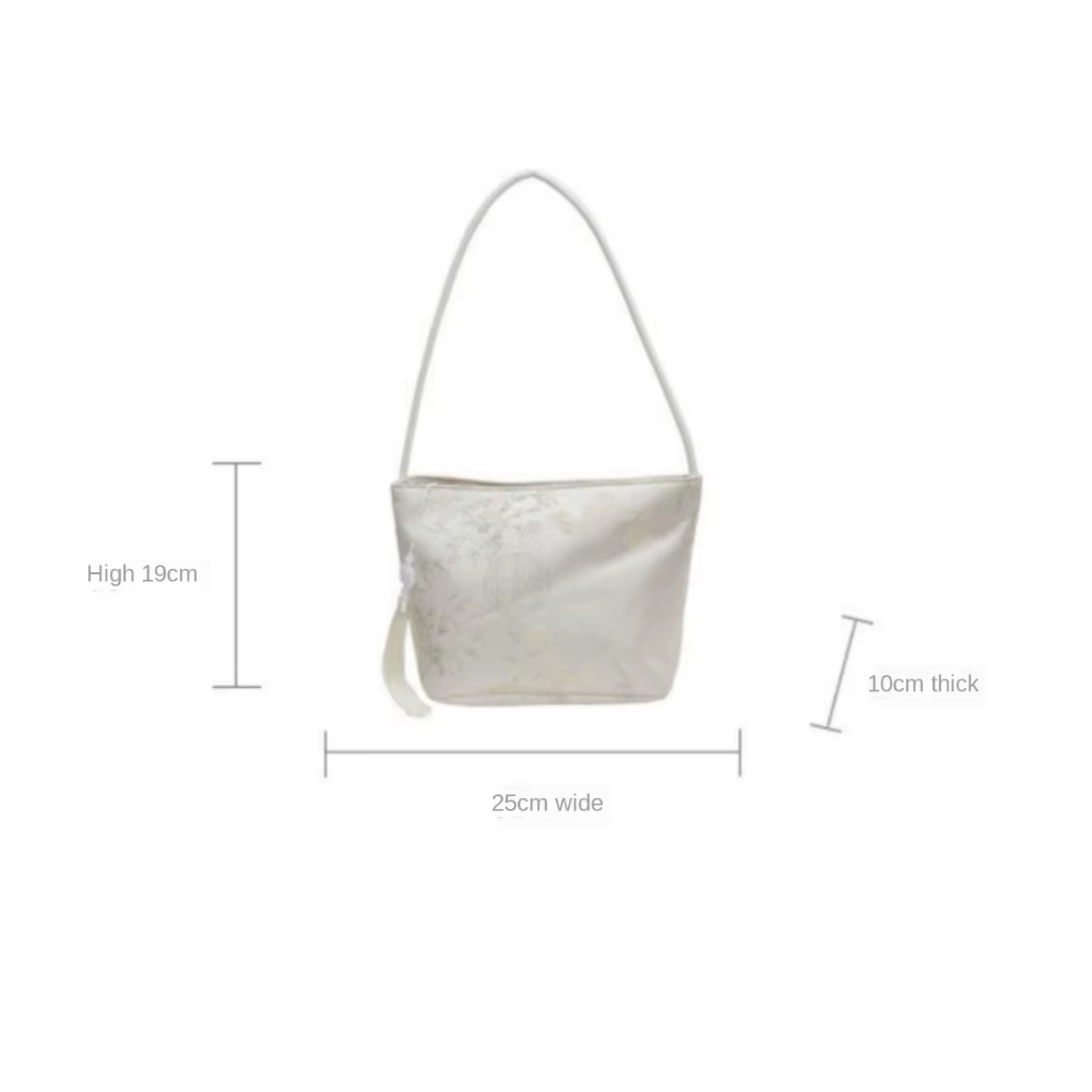 Bolso de hombro estilo chino frente