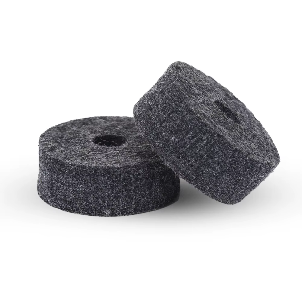 Almohadillas de Fieltro para Platillos 40mm – Juego de 10 Repuestos Gris/Negro - imagen 2