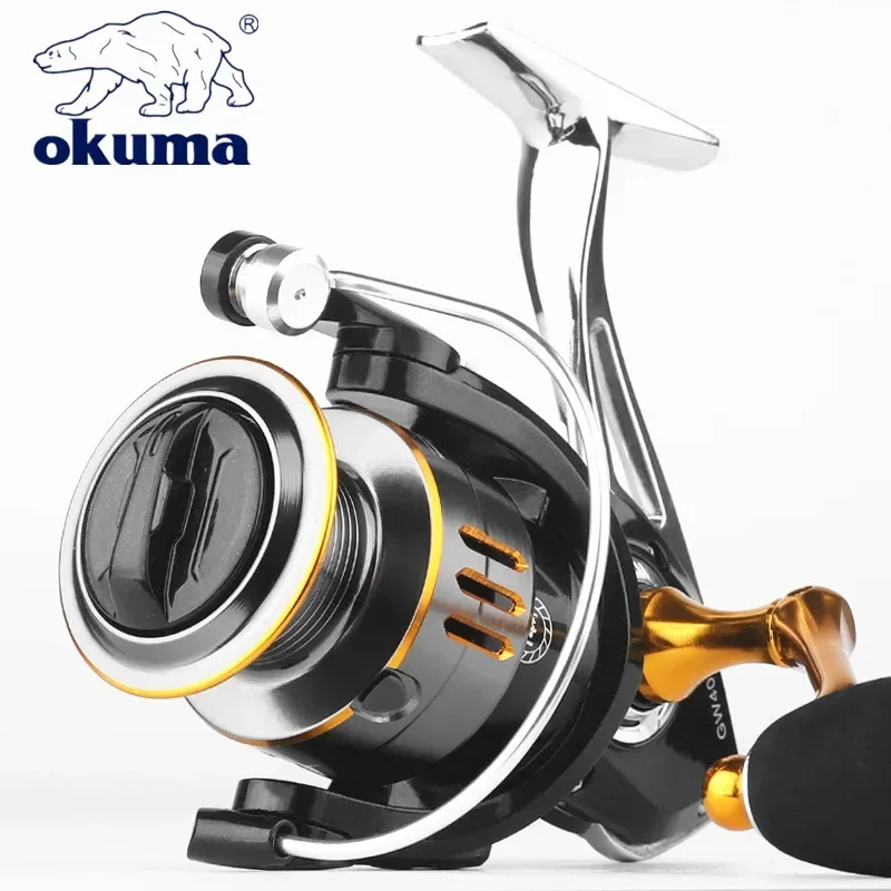 Okuma Baoxiong carrete de pesca metálico con freno y rueda giratoria - imagen 2
