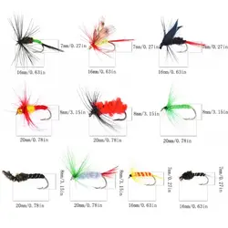 Kit de señuelos biónicos para pesca con mosca: cebos y anzuelo triple