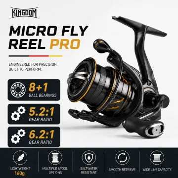 Carrete giratorio ultraligero KINGDOM para agua dulce y salada - imagen 4