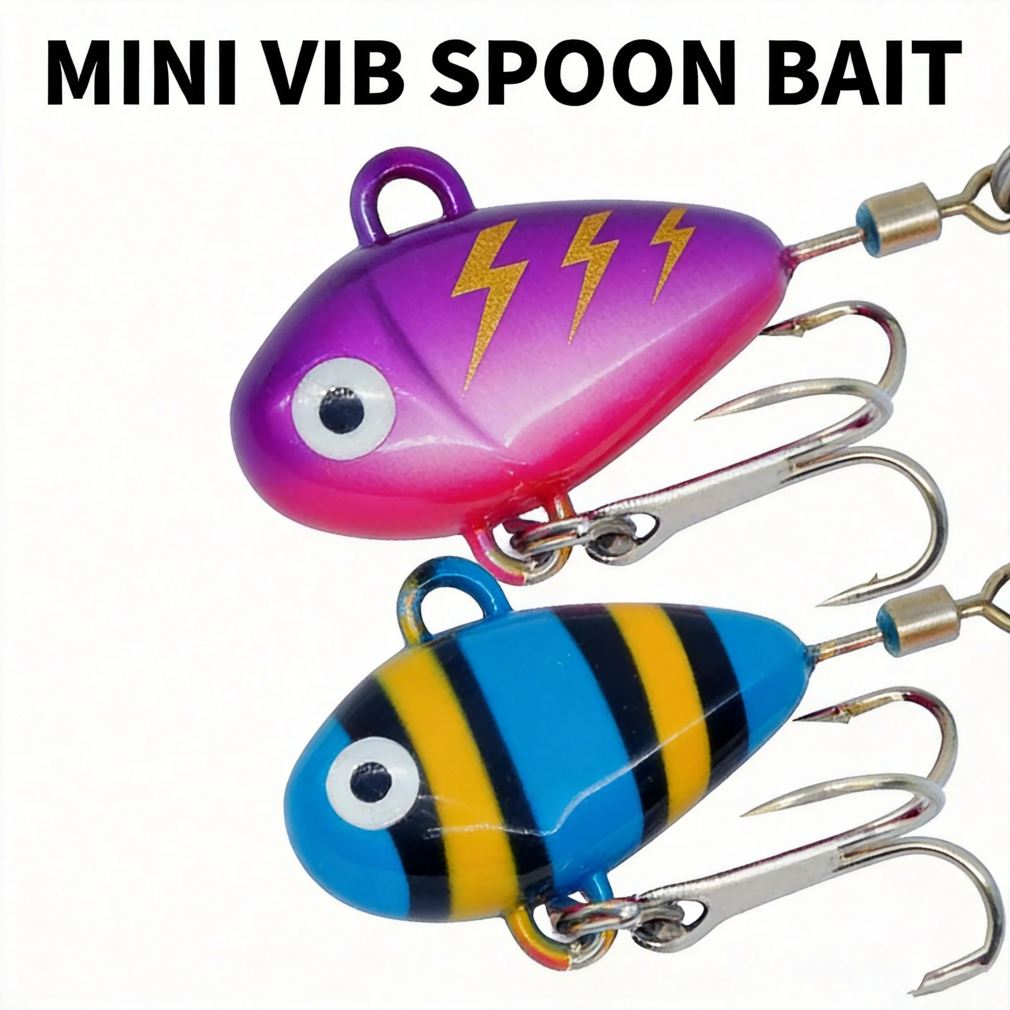 Señuelo VIB metálico con cola giratoria para río y mar - imagen 5
