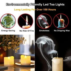 Velas LED Sin Llama Parpadeantes con Mando – Boda, Navidad y Halloween