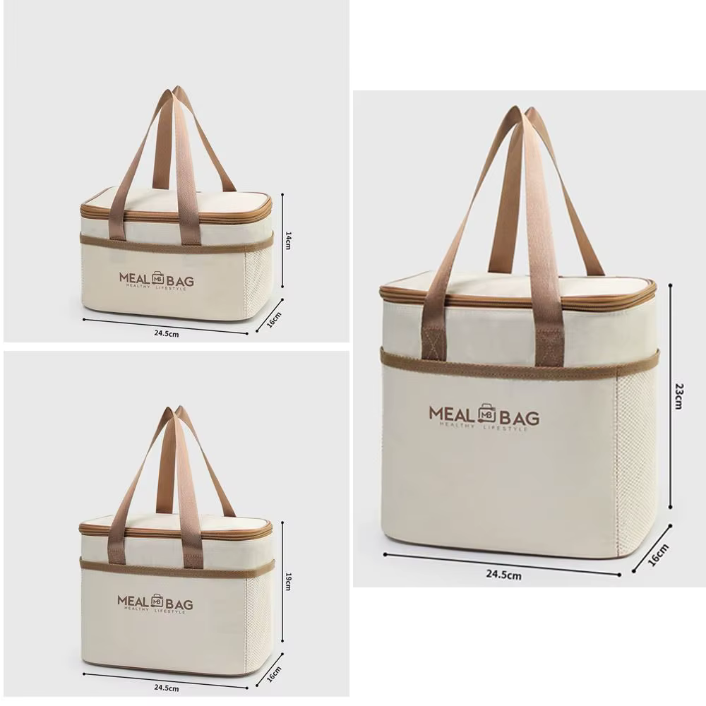 Bolsa térmica de aluminio para el almuerzo