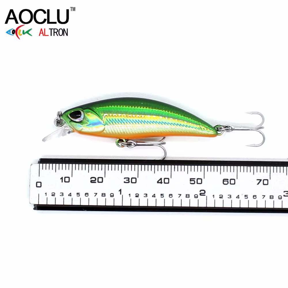 AOCLU Jerkbait Wobbler pequeño – Señuelo duro para trucha y lubina - imagen 3