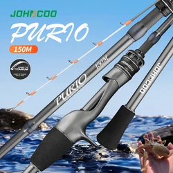Caña Johncoo para calamar y pulpo con punta de titanio ligera