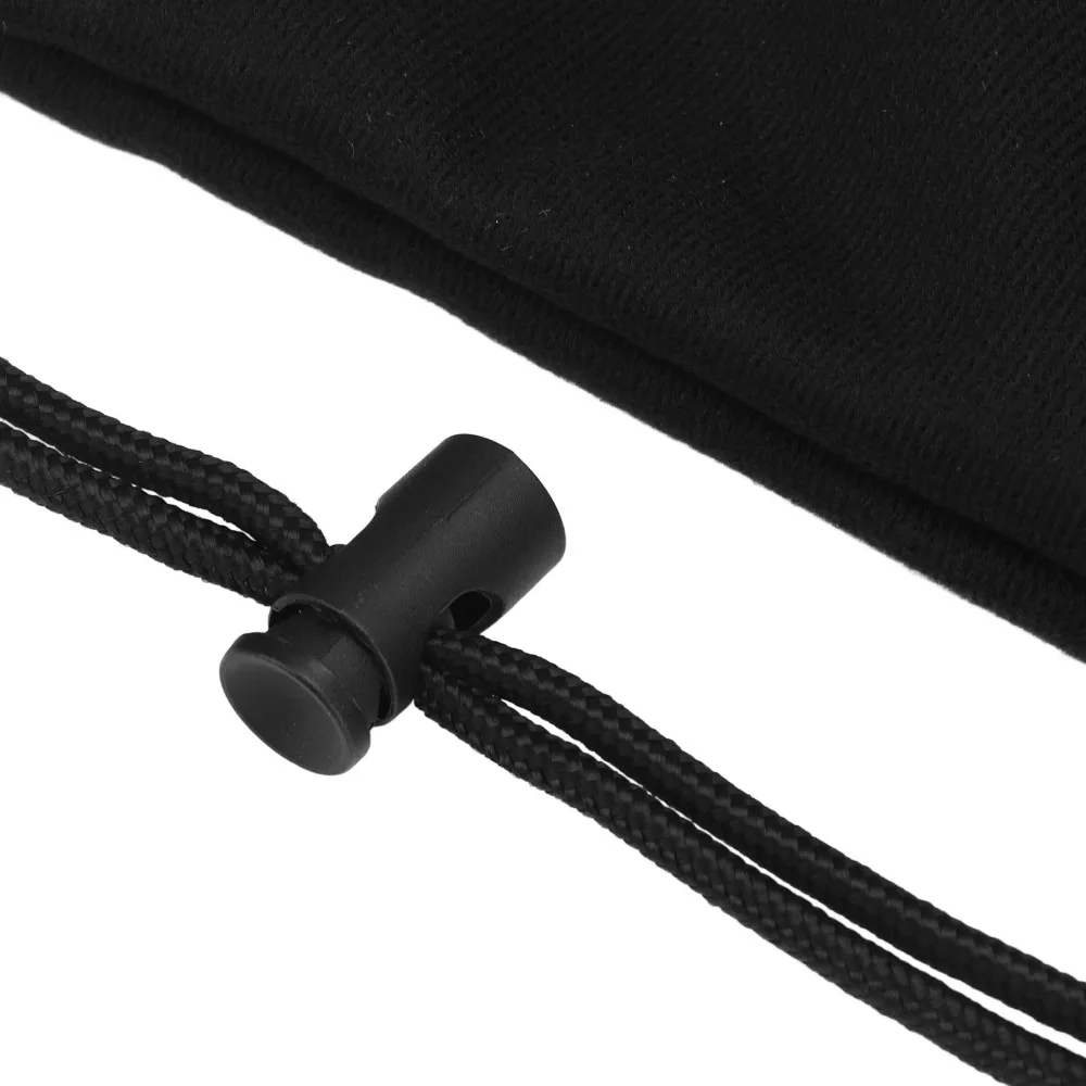 Bolsa raqueta tenis terciopelo con correa ajustable negra - imagen 2