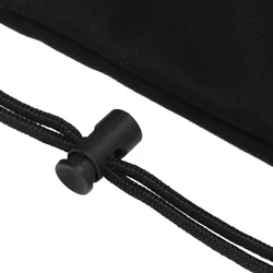 Bolsa raqueta de terciopelo con correa ajustable negra