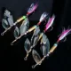 Cuchara giratoria triple WALK FISH con plumas y anzuelo - imagen 2