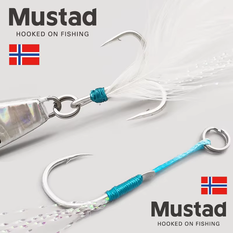 LUREHOLIC Jig Head hoja plana larga chapado al vacío con MUSTAD - imagen 3