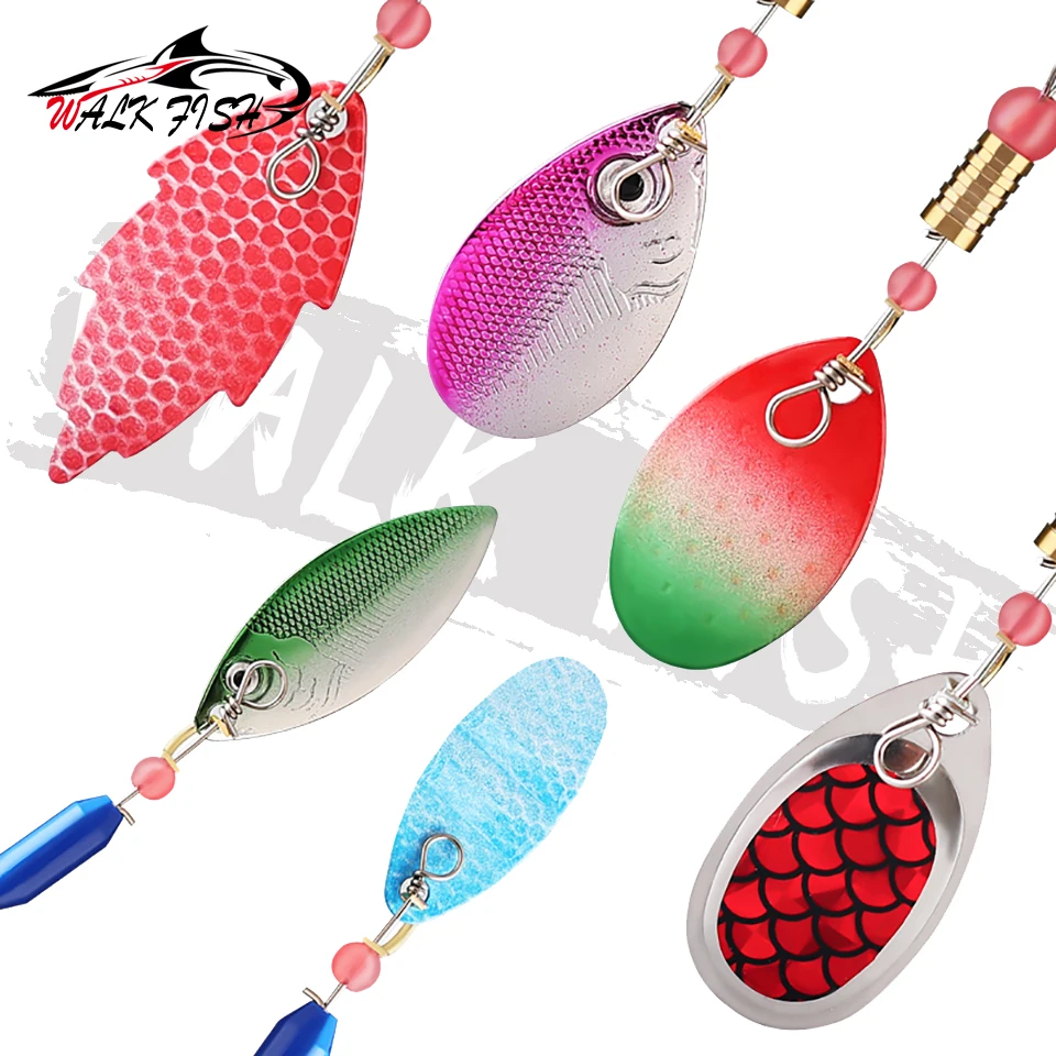 WALK Señuelo Cuchara Spinner de lentejuelas con gancho afilado - imagen 4